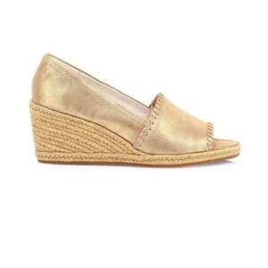 Jack Rogers Gold Espadrille Wedge